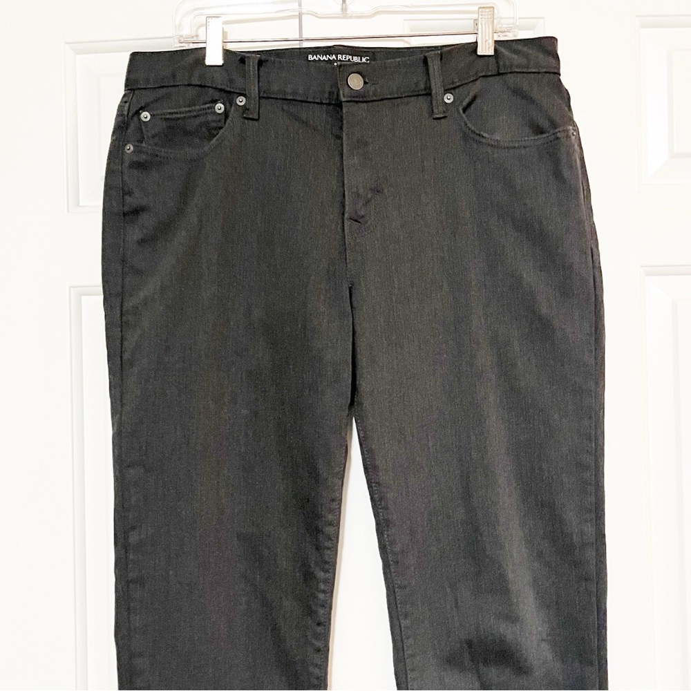 Banana Republic Men's Charcoal Gray Slim Travel Jean. Size 34 Waist X 32 Length - Picture 7 of 16